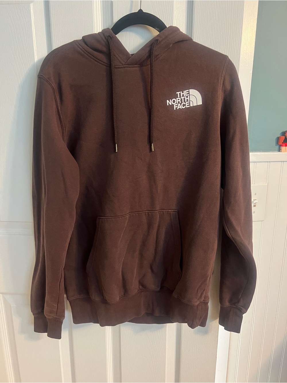 The North Face Chocolate Brown Pullover Hoodie with White Logo